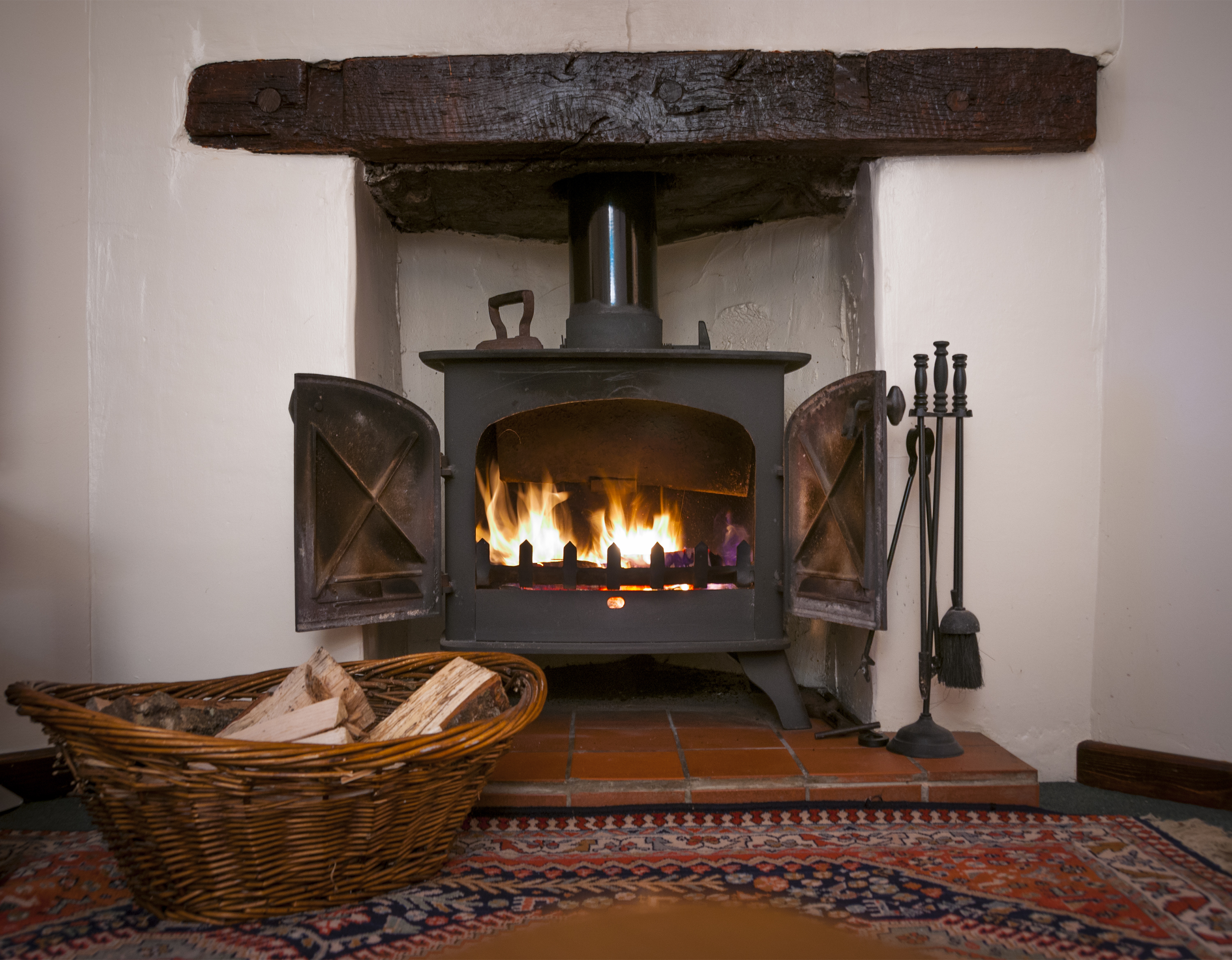 Cozy Fireplace With A Wood Burning Stove The London Chimney Sweeps